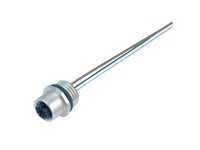 Circular Connector M12 A COD Female 8P Screw Lock Front Panel Entry Rear Mount with Lead M16X1,5 Fixing Thread IP68 [09-3482-700-08]