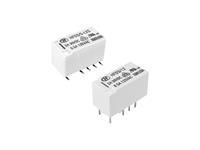 Signal Sub Mini Sealed-2 Coil Latching Relay Form 2C (2c/o) 4,5VDC 101/101 Ohm Coil 2A 30VDC 0,5A 125VAC (4A@220VDC/277VAC Max.) - Gold Flash Contacts [HFD3-4.5-L2]