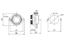 Female Circular Connector • Plastic Screw-Lock Panel-Mount Flange • 5 way • 500V 30/15A • IP68 [XY-CC213-5AS-C]
