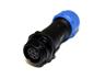 Circular Connector Plastic IP68 Screw Lock Female Cable End Receptacle 7 Poles 5A/125VAC 5-8mm Cable OD [XY-CC131-7S-II]