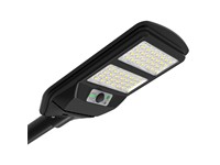 Solar LED Street Light 10W 1400Lumens, Equivalent Power:100W, 6500K Cool White, Max:8M PIR Sensor, Day:10 Lux, Night:5-10 LUX, Solar Panel:10W/5V, 120° Beam Angle, Discharge Time:12-14HRS, LiFePO4 3.2V 10000mAh, 1200 Cycles, come with Remote, IPX4 [MAJ SSL80C]