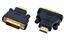 Adaptor HDMI-Male to DVI-Male with Gold Plated Contacts in Black [ADAPTOR DVI (M)25P TO HDMI A(M)]