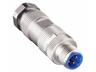Circular Connector M12 D COD Shielded Cable Male 4 Pole IDT Connection 6-8 mm PG9 Cable Entry Strain-Relief Clamping Cage. AWG 22-24 - UL-Approved [RSCIS 4D/9]