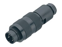 Circular Connector M16 Cable Male Straight 7 Pole Silver Plated Contacts Screw Lock 6MM Cable Entry IP67 [09-0125-25-07]