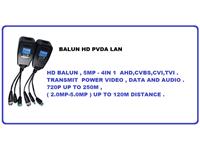 HD BALUN, 5MP - 4IN 1 ,AHD,CVBS,CVI,TVI. Transmit Power Video, Data And Audio. 720P up to 250m,( 2.0MP, 3.0MP, 4.0MP, 5.0MP ) up to 120M Distance. [BALUN HD PVDA LAN]