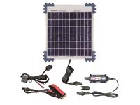 Optimate Solar Duo 10W Panel & Charge Controller 6 Step 12/12.8V 0.83A (Ideal for Charging : STD, AGM & GEL 12V Batteries from 2 - 240Ah and Lithium LFP 12.8V / 13.2V batteries) [OPTIMATE TM522-D1]