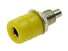 Banana Socket - 4mm - - Yellow - Panel Mount - 24A-30VAC/60VDC [XY-RC11E YLW]