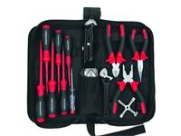 14 Piece Mini Electrical Tool Kit in a Tool Bag with External Zip up Pouch [TOP ELECMINI]