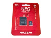 Hiksemi Neo Micro SD Card 64GB + Adapter Class 10, Max Read Speed:92MB/s , Max Write Speed:10MB/s , Compatible with MicroSDHC、MicroSDXC、MicroSDHC UHS-I & MicroSDXC UHS-I Host Devices [HKV HS-TFC1-64GB+ADPT]