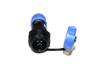 Circular Connector Plastic IP68 Screw Lock Male Cable End Receptacle With Cap 4 Poles 5A/200VAC 4-6,5mm Cable OD [XY-CC131-4P-I-C]