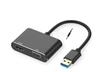 USB 3.0 to HDMI +VGA+3.5 Audio Port. May be used with Desktops, Laptops, Notebooks, Running Windows 7/8/10 /WIN XP (Not MAC) Operating Systems. (NB not BI-DirectionaL. Works from USB to HDMI and VGA) [USB3,0 TO HDMI+VGA+AUDIO]