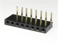 8 way 2.54mm PCB Right Angled Pins SIL Female Socket Header [724080]