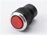 Push Button Actuator Non-Illuminated Momentary • Red Raised Button • Metallic Silver 30mm Bezel [PB302MRS]