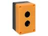 Push Button Enclosure, ABS Yellow, 2 Hole, 22mm Diameter, IP65. Size: 71*110*75mm [HKD BX2-22 IP65 PB ENCLOSURE YEL]