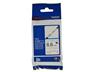 Brother Tze Speciality Tapes: Blue on White Fabric Tape 12mm ( 3 metres) [BRH TZE HS221]