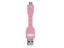 Bone Micro USB 2.0 Type B to USB Type A Male Link Adaptor 17x80x9mm 11g Flexible Pink [BNE AP09041-PK]