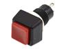 Midget Push Button Switch • Momentary • Form : SPST-0-(1) • 3A-125 VAC • Red-Button • Square Actuator [DS466R]
