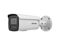 Hikvision AcuSense Strobe Light and Audible Warning Fixed Bullet Network Camera 4MP, 4MM Lens, Upto 60M, IR, 1/3" CMOS, 120 dB WDR, 32 Kbps to 8 Mbps, Built-in Memory Card Slot Upto 512GB, BLC/ HLC, 3D DNR, Defog, Built-in Mic, IP67 [HKV DS-2CD2T46G2H-IS2U/SL (4MM)]