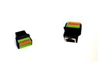 RJ45S Shielded Jack with Spring Contact Teminal Block for Discrete Wiring [XY-RJ45S-TB]
