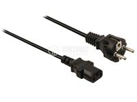 Molded Power Cord IEC C13 - Schuko Plug 1.2 Meter Black 10A 250VAC [POWER CAB C13-CEE 7/7 PLUG 1,2M]