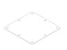 IP66 14 Gauge Cover Plate Accessory for Type 4X Wireway Enclosure in 6x6 cm size [1487DHSS]