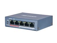 Hikvision DS-3E0105P-E 5 Ports Ethernet Switch - 4 Network, 1 Uplink - Twisted Pair - 2 Layer Supported [HKV DS-3E0105P-E]