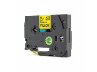 Brother Compatible, TZE Flexible Tape : Black on Yellow 12mm ( 8 Metres) [AZE-FX631]