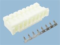 Cable End In-line Wafer with Terminals • 2.00mm • 8 way • Mates with : XY-132-08ST & XY-132-08RT [XY132-08HT]