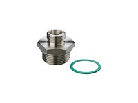 316L Stainless-Steel Screw-in Process Adapter, M18 × 1.5 Female Sensor Connection to G3/4 Process Thread, for Liquids/Gases, Rated to 300 Bar. [E40238 IFM]