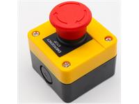Mushroom Cap 1N/O 1N/C Emergency Stop Push Button Switch in IP 65 Box. AC 380V10A [CMU EMERGENCY SWITC IN ENC NO/NC]