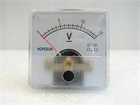 Panel Meter • measuring : DC Volts • Range : 30V • Shank 45mm • Size : 51x51mm [SD50 30VDC]