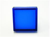 18x18mm Blue Square Translucent Lens [T1818BU]