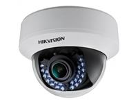 HIKVISION DS-2CE56D0T-VFIR IR Dome Camera. 2MP CMOS Sensor, 24 pcs IR LEDs, 30m IR, Indoor IR Vari-focal Dome, ICR, 0.01 Lux/F1.2,12 VDC/built-in PoC, Smart IR, DNR, OSD Menu(Up the Coax), 2.8~12mm Lens. [HKV DS-2CE56D0T-VFIR]