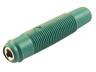 4mm inline Flexible Banana Coupler • Green [KUN30 GREEN]
