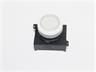 Push Button Actuator Illuminated Momentary • White Raised Lens • White 30mm Bezel [P302MWW]