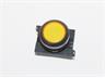 Push Button Actuator Illuminated Latching • Yellow Flush Lens • Black 30mm Bezel [P301LY]