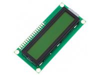 LCD 16x2 Black with Yellow LED Backlight (Not I2C) [HKD LCD 16X2 - YELLOW BACKLIGHT]