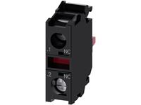 SIRIUS ACT Contact Module with 1 Contact Element, 1 NC, Screw Terminal, for Front Plate Mounting, Minimum Order quantity 5 or a Multiple of this [3SU1400-1AA10-1CA0]