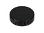 ABS Plastic Miniature Enclosure - Snap-Fit / Wall-Mount Round 80x20mm Vented IP30 - Black [1551V13BK]