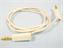 4mm Test Lead • Stackable Plug Gold plated • 19A 50V • 1 meter Length • White [KLG4-100 WHITE]