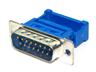 15 way Male IDC Flat Cable D-Sub Connector in Low Profile Metal Shell [FDA15PL]