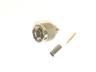 Inline N Plug • 50Ω • Solder with Cable : 5mm RG58 [53S104-006A3]