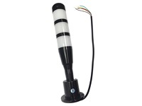 Industrial LED Tubular Beacon Lamp 3 Layer Continuos Red/Yellow/Green/Buzzer 24VDC NPN With Foldable Mounting Base 50mm Ø x 330mm With M12 Connector IP20 [CLX-OLE2-301-FN-RYG]