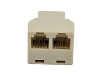 3 Way Inline 6 POS 6 Way USA RJ12 Modular Coupler Adaptor [NY14-6C]
