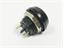 Ø12mm Metal Zn-Al 17mm Round Bezel IP65 Push Button Switch with Black Dome Button, 1N/O Momentary Operation and 2A-36VDC Rating [PBMZR171ATLE0]