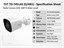 Bullet Camera AHD, 5MP IR Water-proof, 1/2.5”CMOS, 2560x1936, 3.6mm Lens, 10~20m IR, Day-Night, AHD/TVI/CVI Output Available, IP66 [TVT TD-7451AS (D/AR1)]