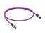 Cordset - Profibus M12 B COD Male - Female Straight. 5 Pole - Double End - 10M PUR Violet Cable 7.6mm OD. IP67 (27086) [0975 254 101/10M]