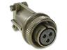 Circular Connector MIL-DTL-5015 Style Screw Lock Cable End Plug With Cable Clamp 3 Poles #16 Contact Female Solder 13A 500VAC/700VDC (MS3106F14S-7S) [MS3106F-14S-7S]