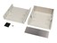 ABS Enclosure 134X135X50MM IP54 Aluminium End Plates [1598BGY]