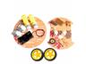 2WD Mini Round Double Deck Smart Car Chassis Kit with Bag [HKD 2WD ROUND 2 TIER CHASSIS KIT]